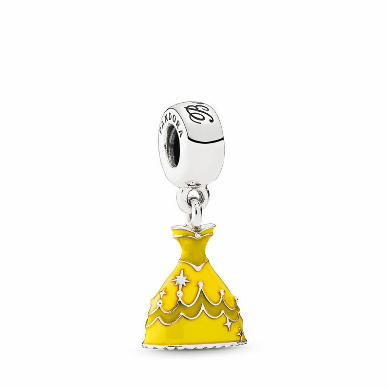 Pandora Australia Disney Belle's Dress Dangle Charm - Sterling Silver | BKPONL401